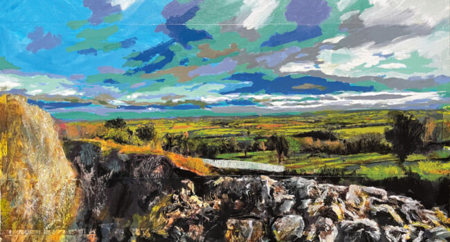 Beeston Castle 1, 2025. Oil on canvas 60cm X 84cm