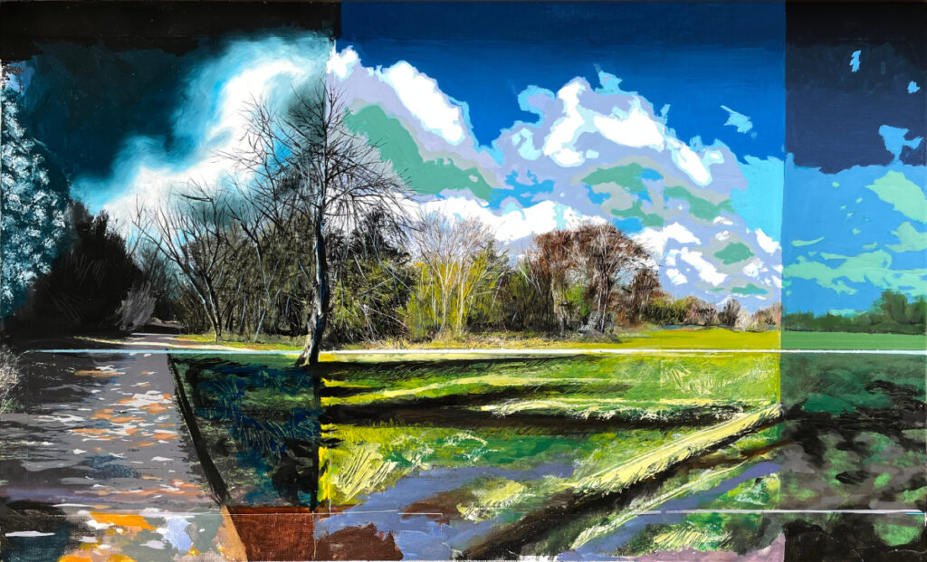Living Park, 2025. Oil on canvas 60cm X 84cm